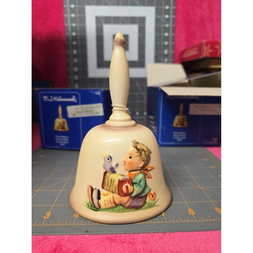 M.J. Hummel First Edition Bell Has Box Damage Goebel 1978 In Bas Relief New